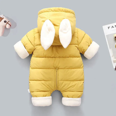 Winter Bunny Cotton-Padded Puffer Snowsuit Baby Toddler 0-3 Years - Skaldo & Malin