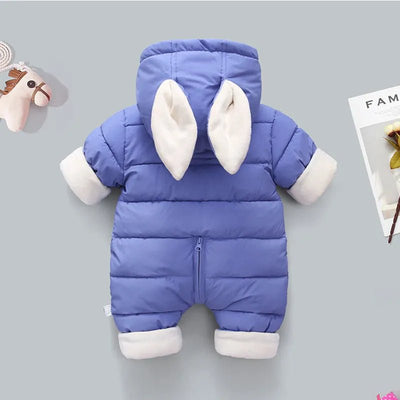 Winter Bunny Cotton-Padded Puffer Snowsuit Baby Toddler 0-3 Years - Skaldo & Malin