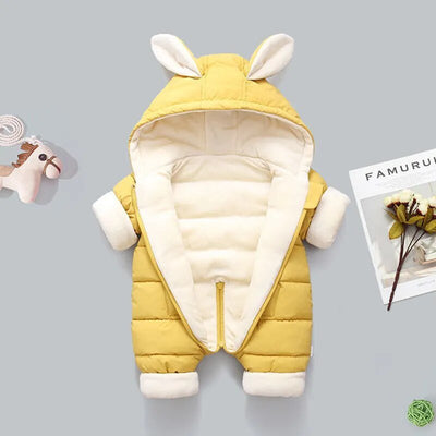 Winter Bunny Cotton-Padded Puffer Snowsuit Baby Toddler 0-3 Years - Skaldo & Malin