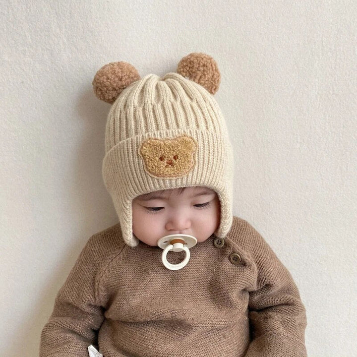 Winter Knitted Bear Beanie Head Gear - Skaldo & Malin
