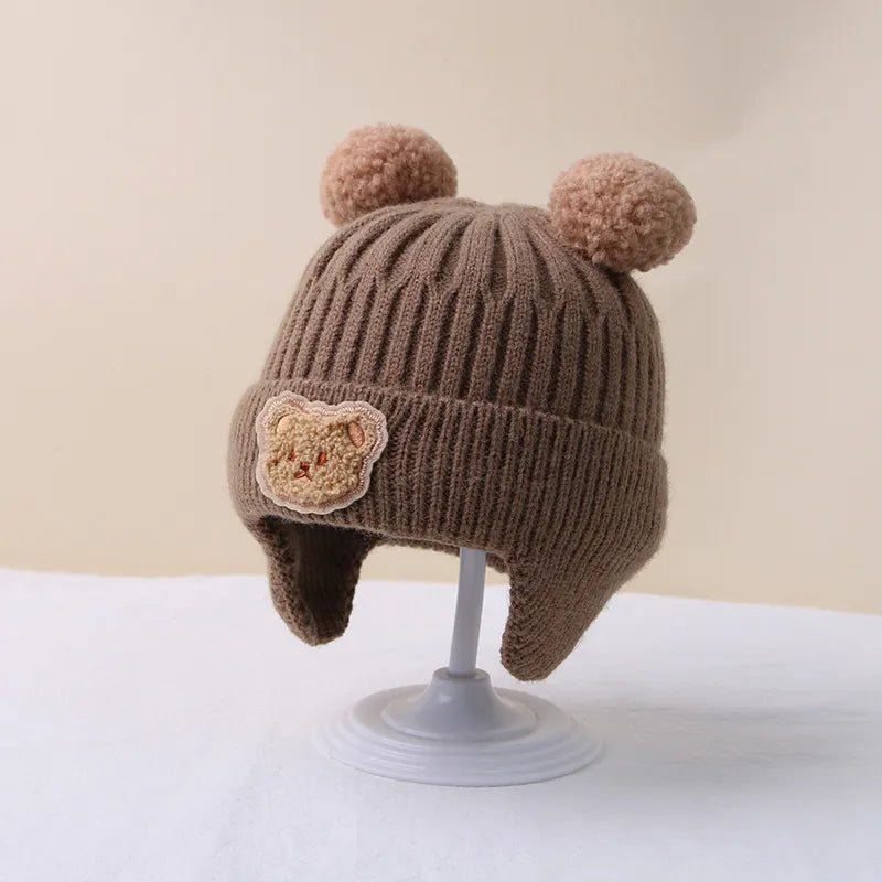 Winter Knitted Bear Beanie Head Gear - Skaldo & Malin