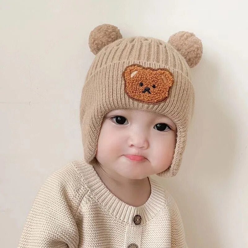 Winter Knitted Bear Beanie Head Gear - Skaldo & Malin