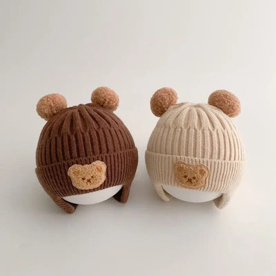Winter Knitted Bear Beanie Head Gear - Skaldo & Malin