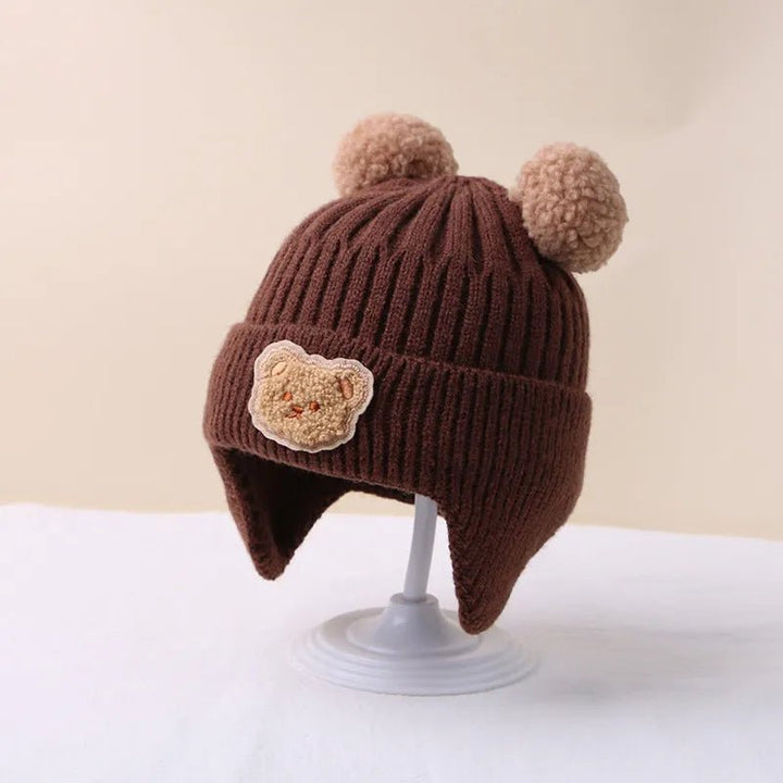 Winter Knitted Bear Beanie Head Gear - Skaldo & Malin
