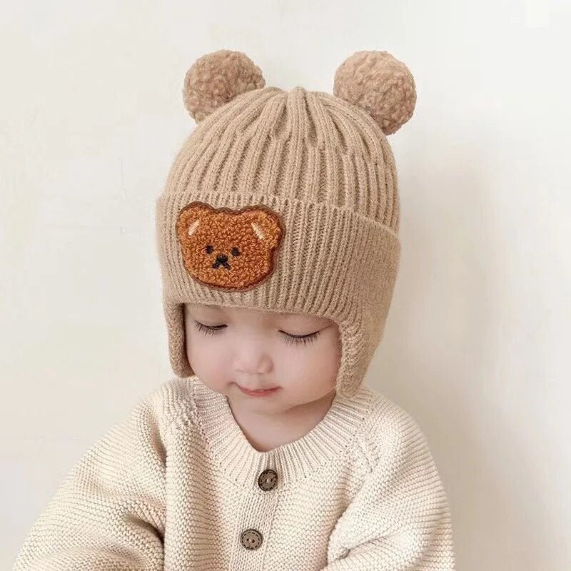 Winter Knitted Bear Beanie Head Gear - Skaldo & Malin