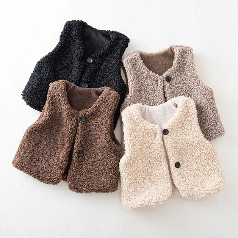 Winter Lamb Wool Vest Toddler Kid 1-6 Years - Skaldo & Malin