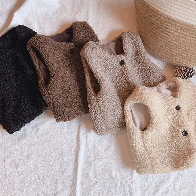 Winter Lamb Wool Vest Toddler Kid 1-6 Years - Skaldo & Malin