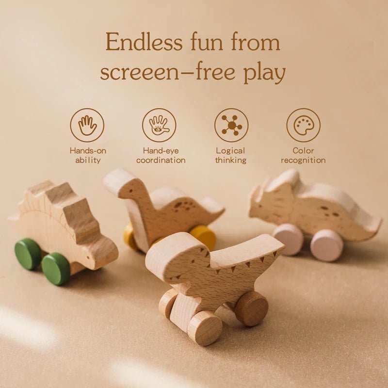 Wooden Dinosaur Toys - Skaldo & Malin