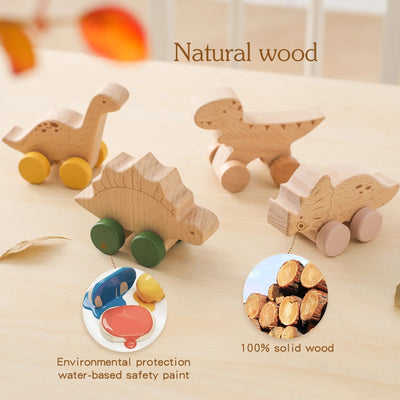 Wooden Dinosaur Toys - Skaldo & Malin