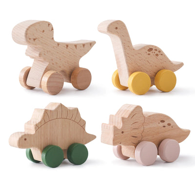 Wooden Dinosaur Toys - Skaldo & Malin