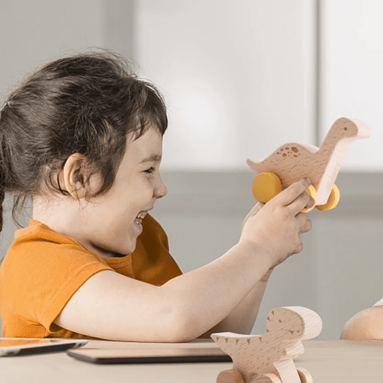 Wooden Dinosaur Toys - Skaldo & Malin