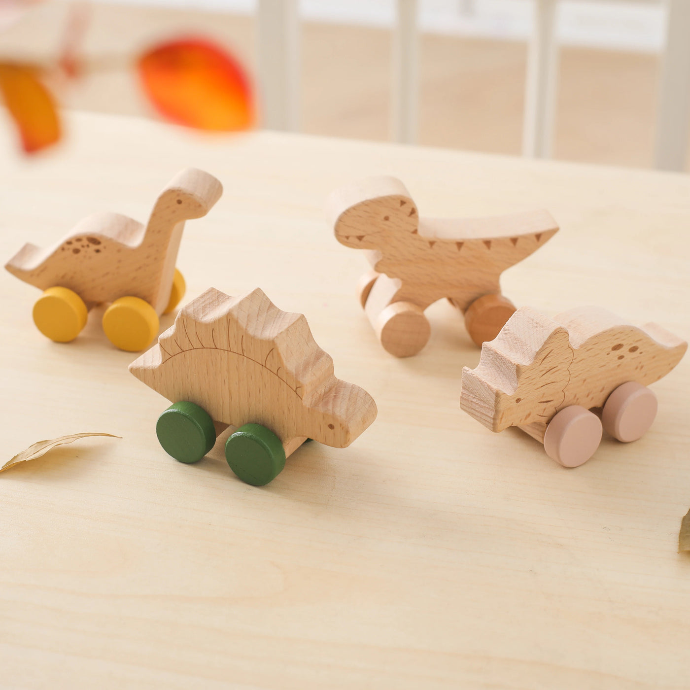 Wooden Dinosaur Toys - Skaldo & Malin