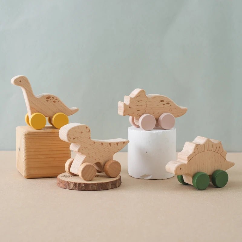 Wooden Dinosaur Toys - Skaldo & Malin