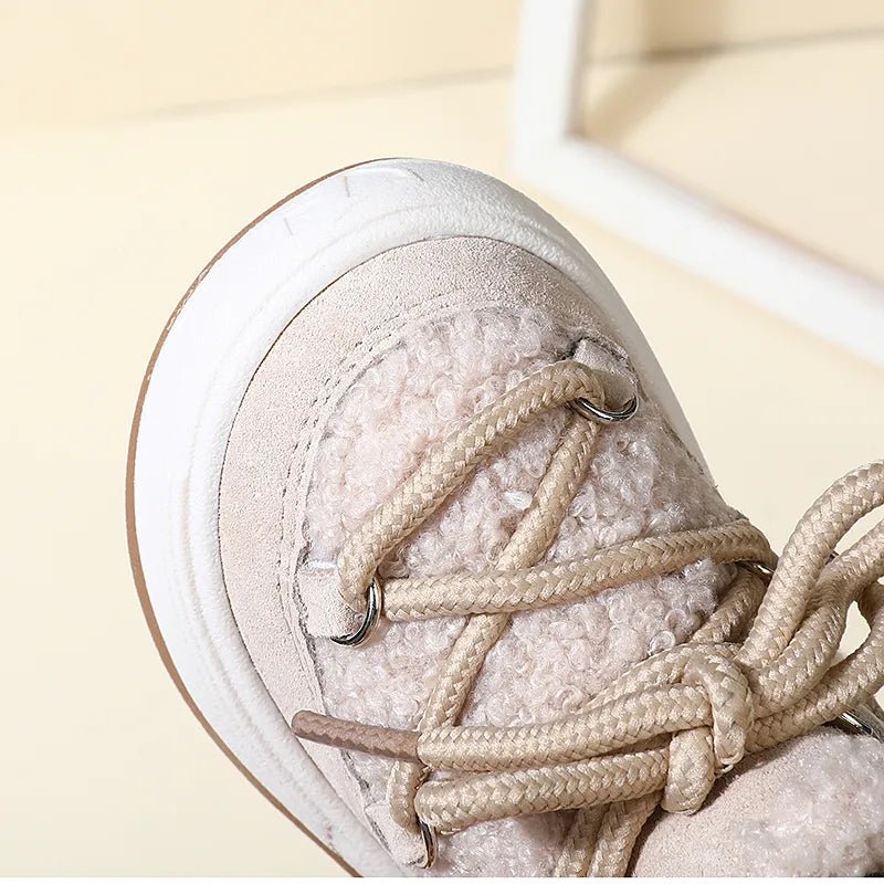 Wool Laced Winter Rubber Sneakers - Skaldo & Malin